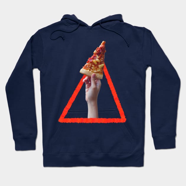 Not Drowning, Waving Pizza Hoodie by Surplusweird